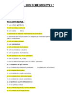 QE Histo Embryologie PDF