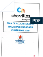 Plan de Acción Local de Seguridad Ciudadana Chorrillos 2019