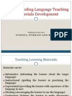 Understanding Language Teaching Materials Development Yusnita Purwati and Ratna Class A