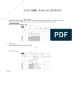 Cara Membuat Tabel Pada Microsoft Excel 2013