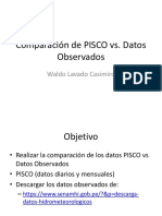 Comparación de PISCO Vs