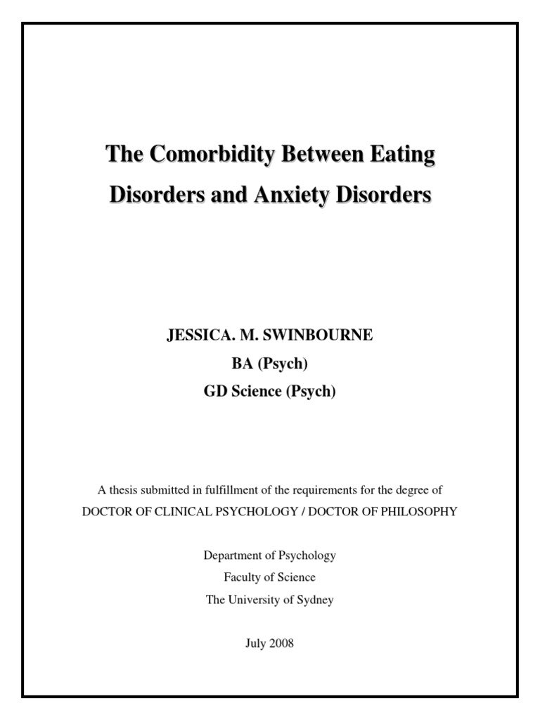 eating disorder essay thesis