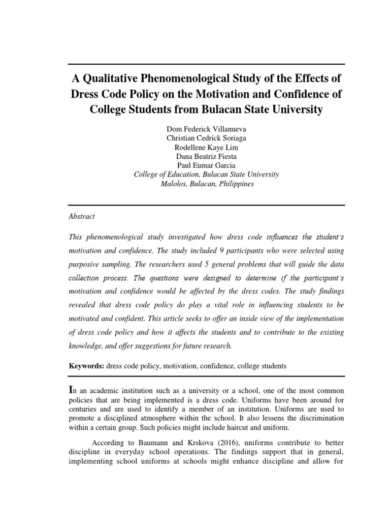 Phenomenological Research Examples Titles Qualitative