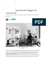 How To Disarm Internal Triggers of Distractions - Better Humans - Medium