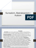 Surrealizm, Abstrakcjonizm I Kubizm