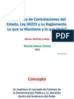 Conceptos Basicos de Contratacion Publica y Nueva LCE Ricardo Salazar Chavez 2016 Conferencia Pasco