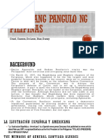 Ang Unang Pangulo NG Pilipinas