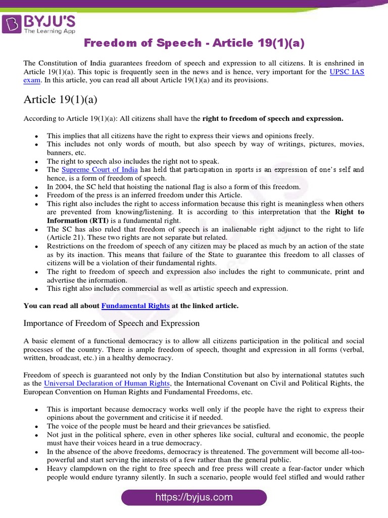 Freedom of Speech PDF Freedom Of Speech Hate Speech