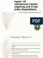 Chapter 18. Multinational Capital Budgeting and Cross Border Acquisitions
