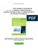 Alternative Energy Systems in Building Design Greensource Books Mcgraw Hills Greensource by Peter Gevorkian