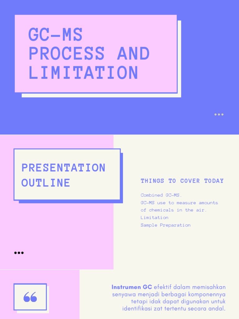 GCMS Process and Limitation PDF Gas ChromatographyMass