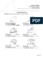 Ficha Sobre Recursos Naturais 8.º Ano