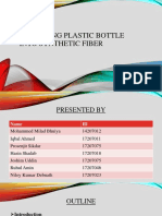 Recycling Plastic Bottle Into Synthetic Fiber