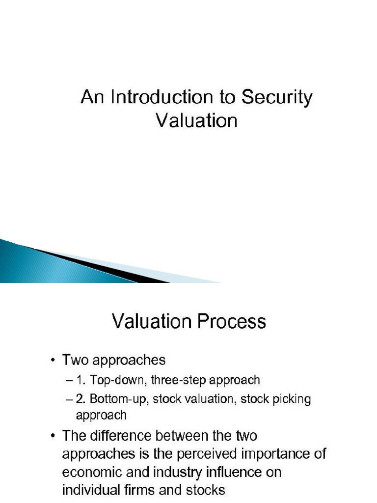 An Introduction To Stock Valuation | PDF | Valuation (Finance) | Investing