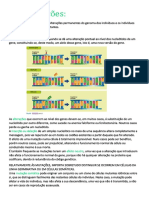 Mutações genéticas e cromossômicas: causas, tipos e efeitos