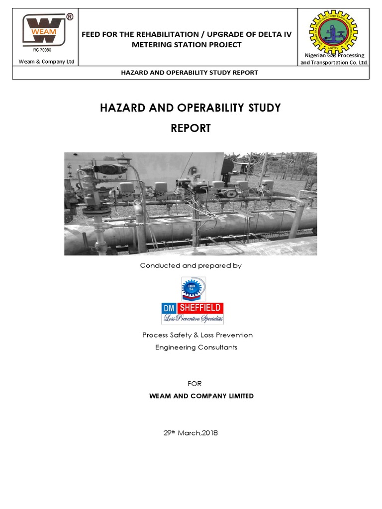 HAZOP Study Report for Delta IV Upgrade | PDF | Business Process ...