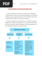 Determination of Proteins and Amino Acids