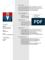 CV Double Degree - Faris Rahmansyah Nurcahyo