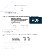 Summative Quiz: Costing Calculations and Manufacturing Costs