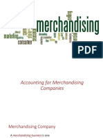 Accounting For Merchandising Companies