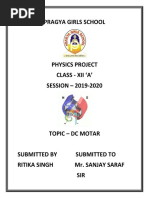 Simple DC Motor Project Guide | PDF | Electric Motor | Direct Current