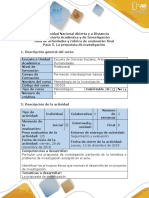 Guía de actividades y rúbrica de evaluación - Paso 5 - Formular la propuesta de investigación.pdf