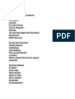 Aug 23rd Set List PDF