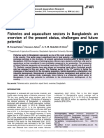 Fisheries and Aquaculture Sectors in Bangladesh- An Overview of the Present Status Challenges and Future Potential