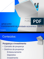 UFCD 6701 Funcionamento Atividade Económica Poupança Investimento