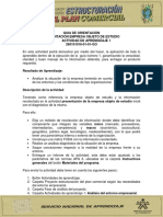 GUIA DE ORIENTACION Diagnóstico de La Empresa Objeto de Estudio.