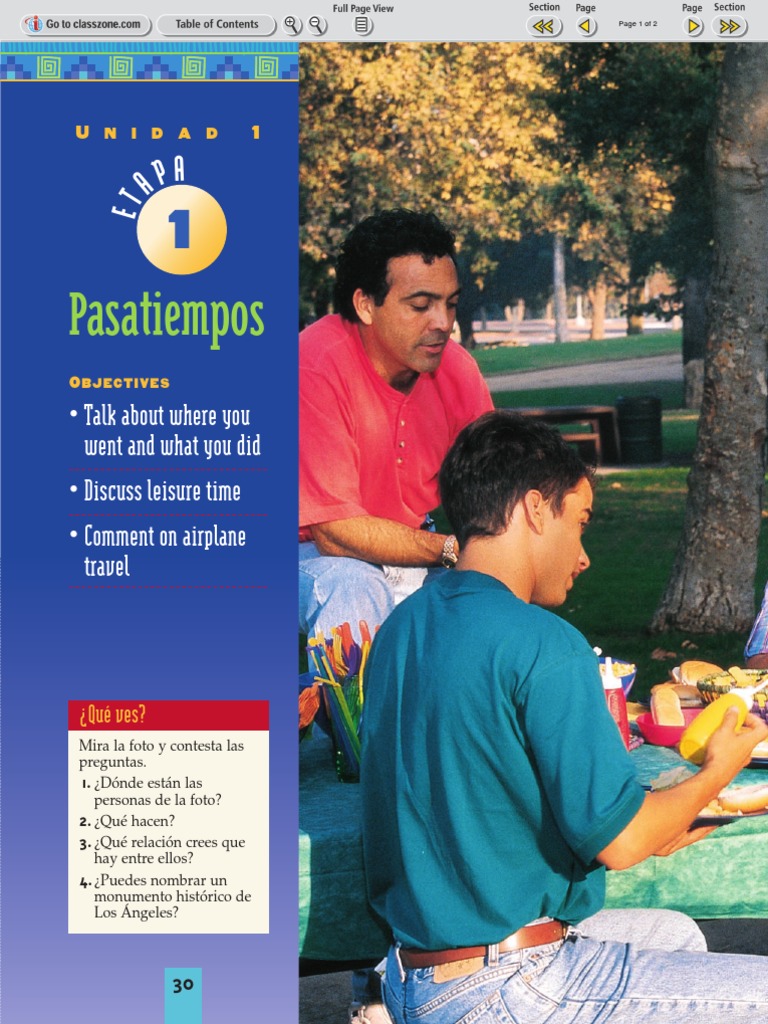 Book 2 Unidad 1 Etapa 1 Merged Deportes Ocio
