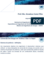 Conversão de Energia em Turbinas a Vapor e a Gás