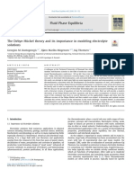 8 The Debye-Hückel Theory and Its Importance in Modeling Electrolyte Solutions - Fluid Phase Equilibria 2018 PDF