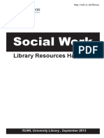 UWL Social Work Library Handbook Sept 2013