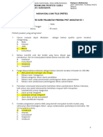 Soal Pretes PPG PPGT PGSD - Angkatan I - 2015