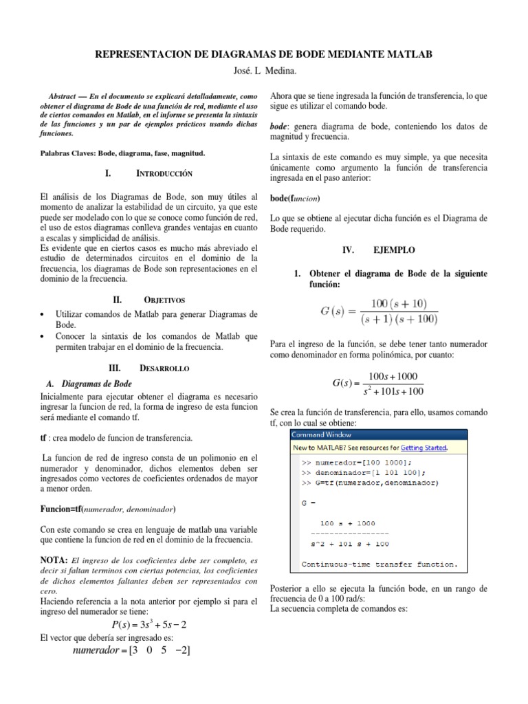 Diagramas De Bode En Matlab: Matlab Bode Plot – EPGTY