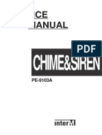 SERVICE MANUAL AND ELECTRICAL PARTS LIST FOR CHIME & SIREN PE-9103A