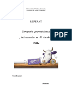 Referat Campanie Prmotionala Milka Autosaved PDF