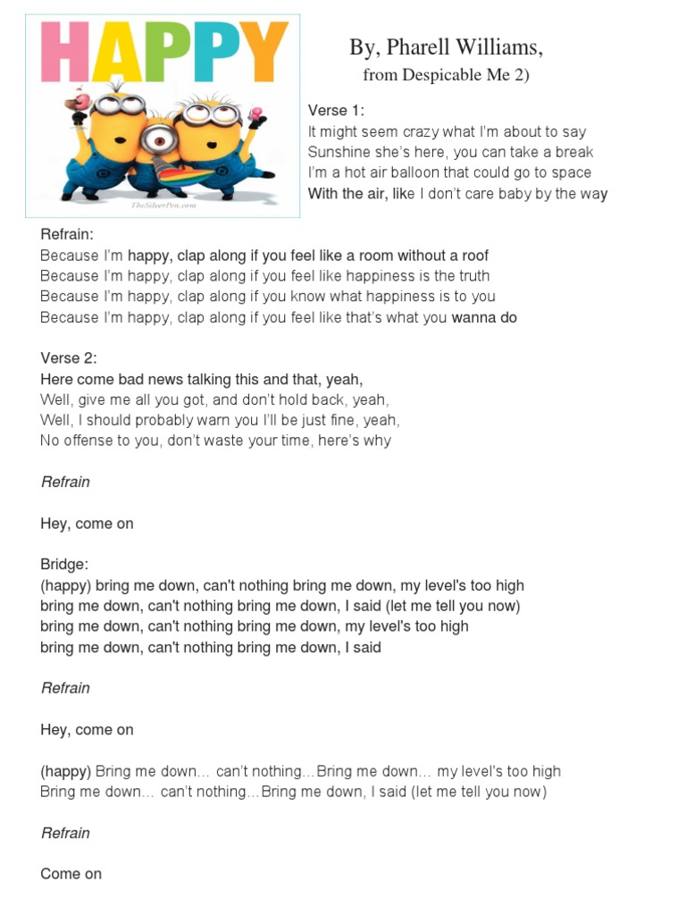 Happy Lyrics | PDF