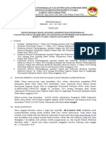 Pengumuman Hasil Seleksi Administrasi Penerimaan Cpns Di Lingkungan Pemerintah Kabupaten Barito Utara Ta. 2019-1