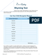 Rhyming Test