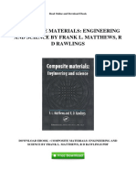 Composite Materials - Engineering and Science by Frank L. Matthews, R D Rawlings PDF