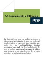 Espesamiento y Filtración 