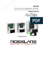 As-525. AxTrax Access Control Management Software. Software Manual