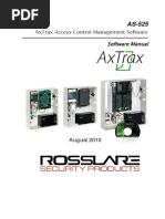 As-525. AxTrax Access Control Management Software. Software Manual