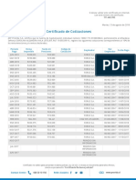 Certificado de Cotizaciones PDF