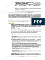 Sso - Pro - 005 - Procedimiento de Control de Ingreso Del Personal Contra - V06 PDF