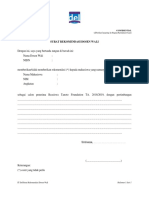 Surat Rekomendasi Dari Dosen Wali PDF