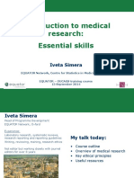 EQUATOR-Medical-research-skills-Introduction-Iveta-Simera