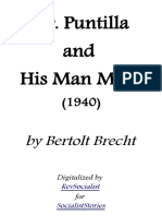 MR Puntilla and His Man Matti - Bertolt Brecht PDF